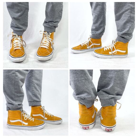 Orange Suede High Top Old School Vans Sz 8.5 - Picture 3 of 9